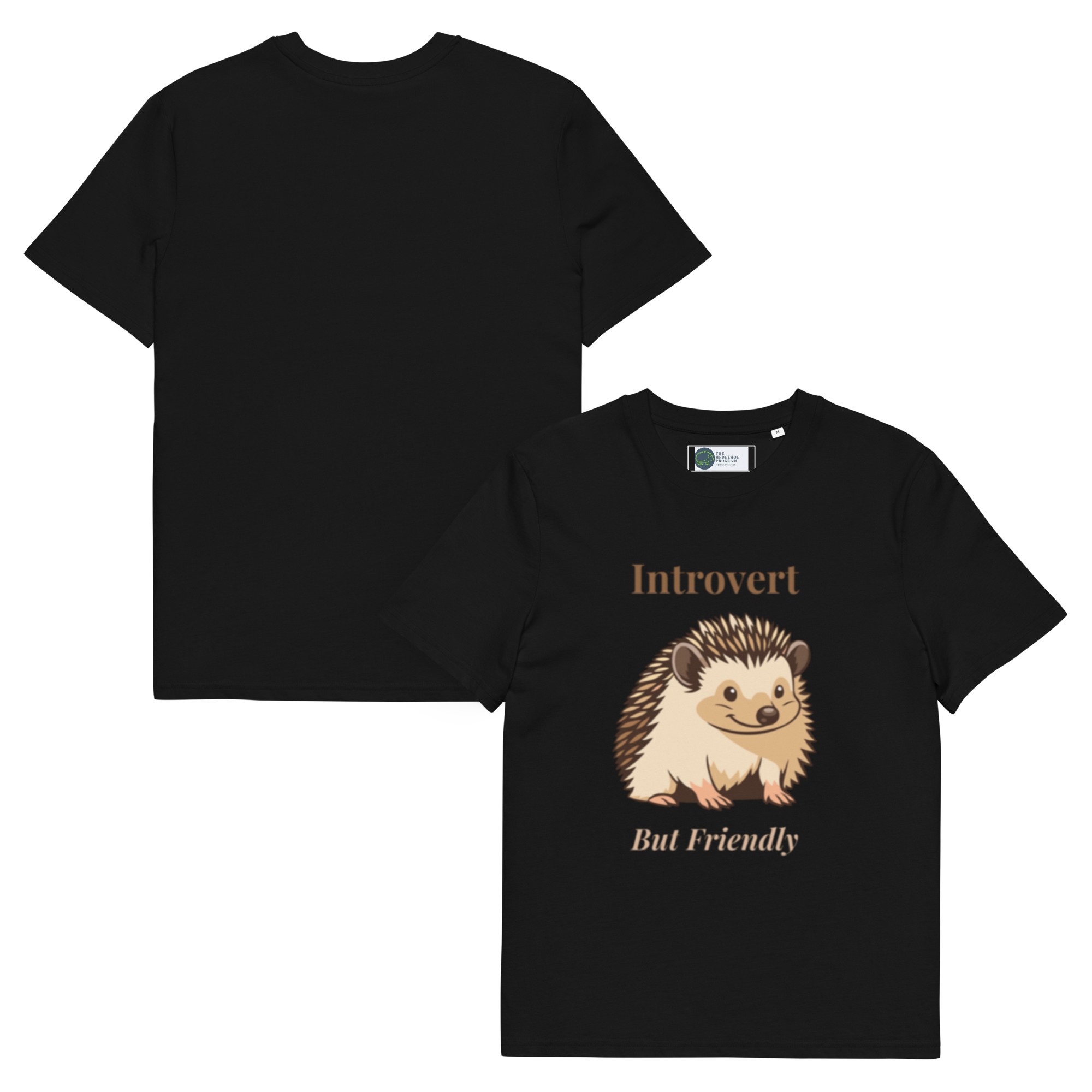 Introvert But Friendly T-shirt in Black