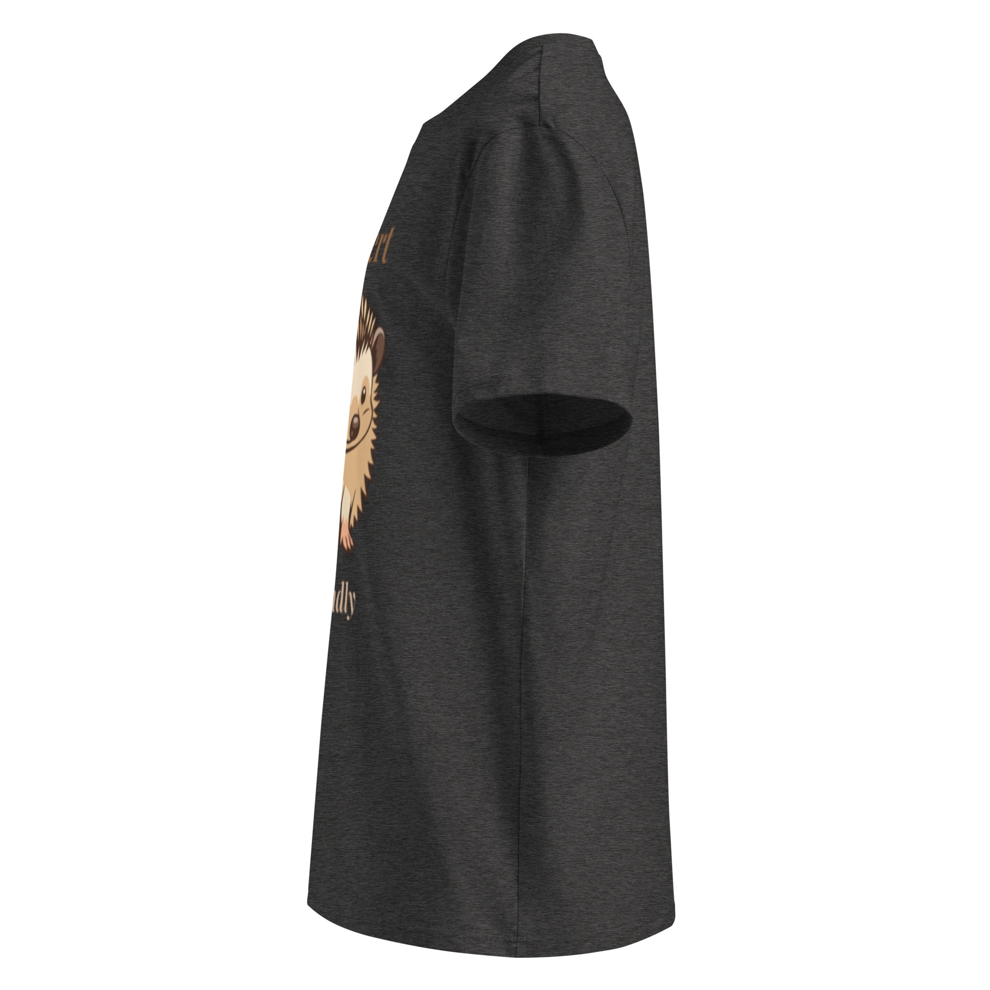 Introvert But Friendly T-shirt in Dark Heather Grey - Image 4