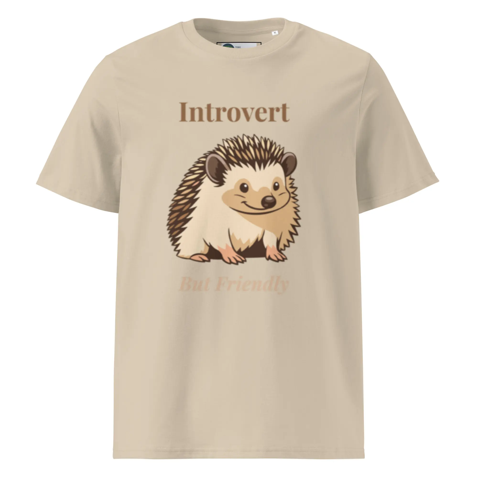 Introvert But Friendly T-shirt in Desert Dust - Image 2
